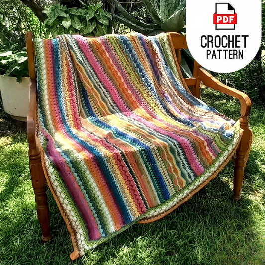 Striped Afghan Crochet Pattern