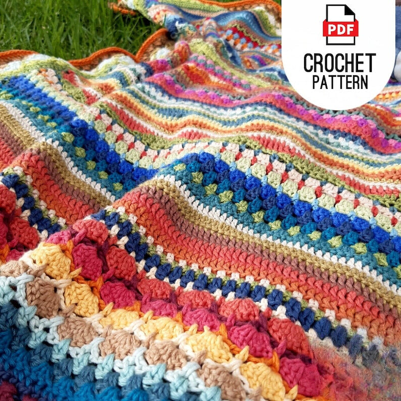 Striped Afghan Crochet Pattern