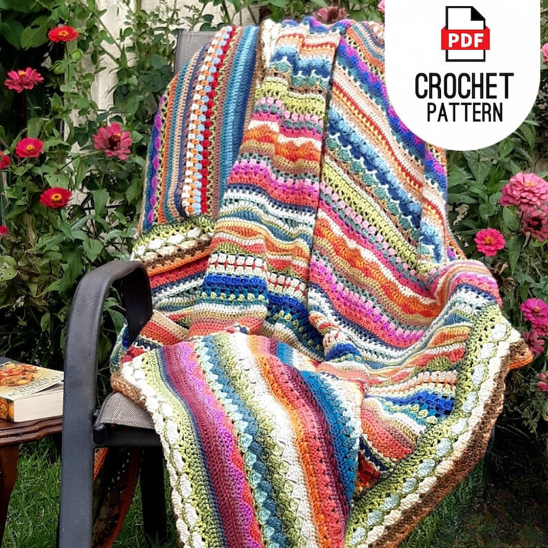 Striped Afghan Crochet Pattern