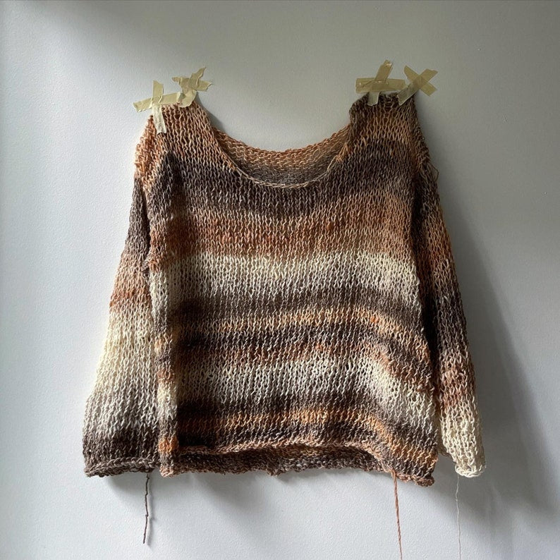 KNITTING PATTERN: BASIC open knit sweater