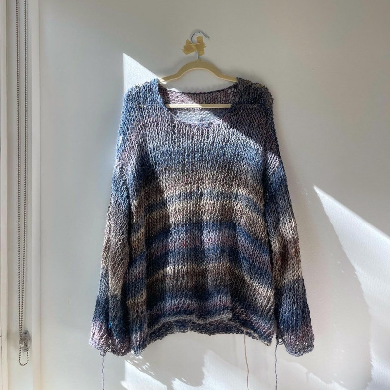 KNITTING PATTERN: BASIC open knit sweater