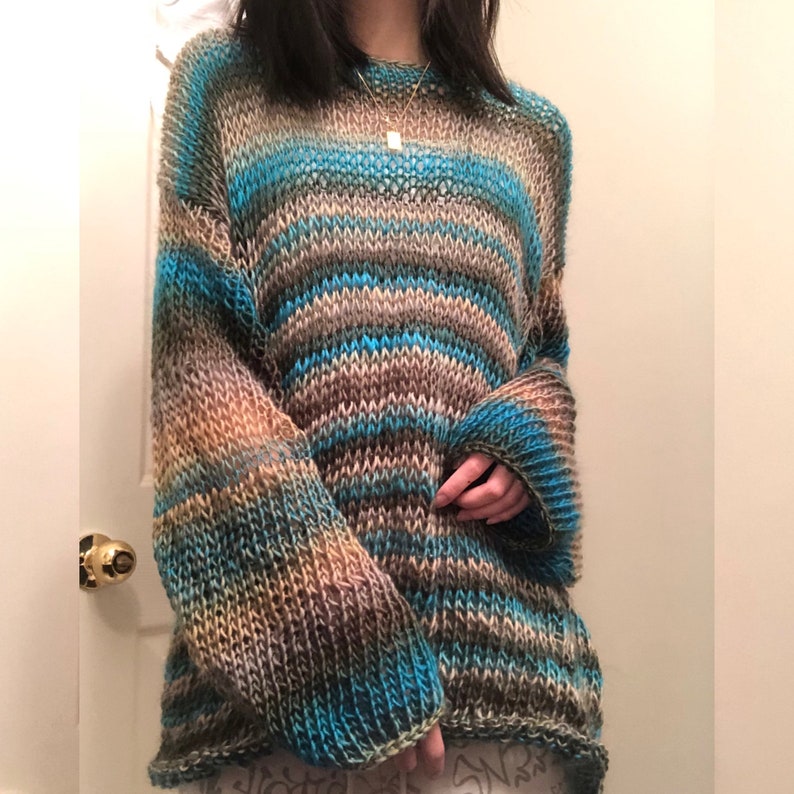 KNITTING PATTERN: BASIC open knit sweater